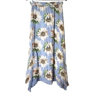VINTAGE LE CHATEAU SOUTHERN BELLE BOHO FLORAL SKIRT